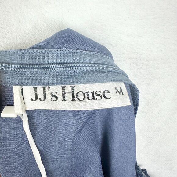 JJ's House Cascading Ruffles Scoop A line Chiffon Lace Midi Dress Medium NEW - Picture 8 of 10